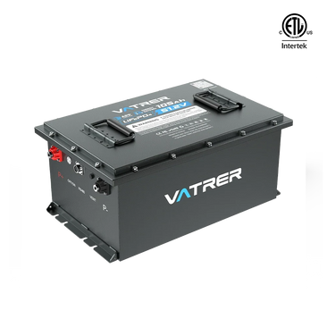 Vatrer 48V 105Ah lithium golf cart battery with SPCC steel casing