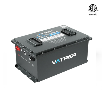 Vatrer 48V 105Ah lithium golf cart battery with SPCC steel casing