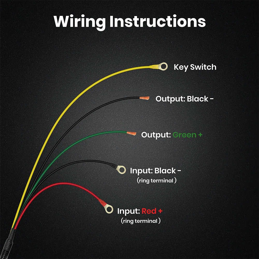 Vatrer 36V to 12V Converter Wiring Instructions