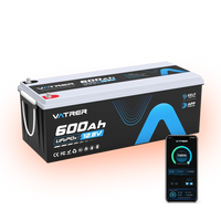 Vatrer 12V 600Ah Bluetooth lithium battery with self-heating and app monitoring