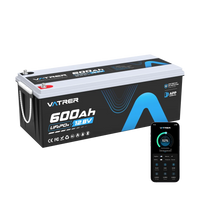 Vatrer 12V 600Ah lithium battery with Bluetooth app monitoring