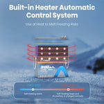 Self-heating lithium battery warming below 32°F before charging